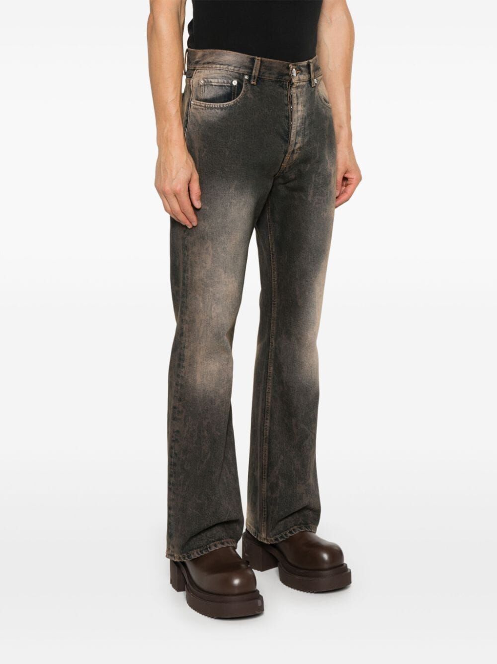 Rider Cut rust denim jeans