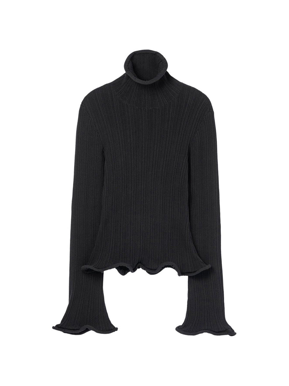 Paloma black technical knit sweater