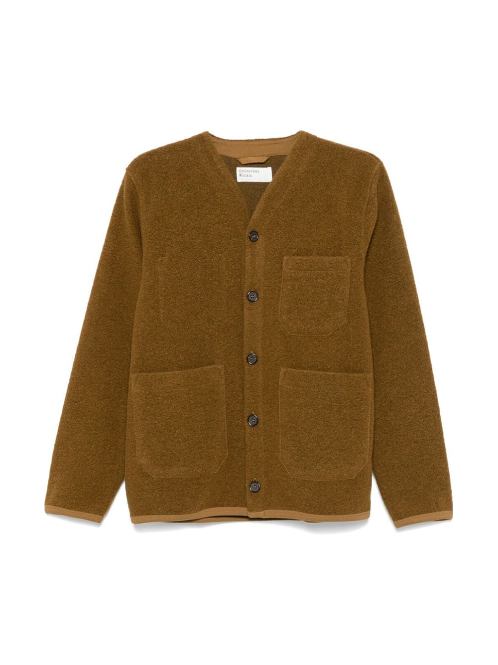 Cardigan Misto Lana Mostarda