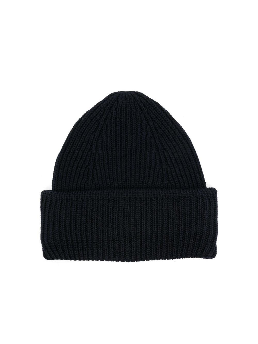 Ribbed beanie in Merino wool