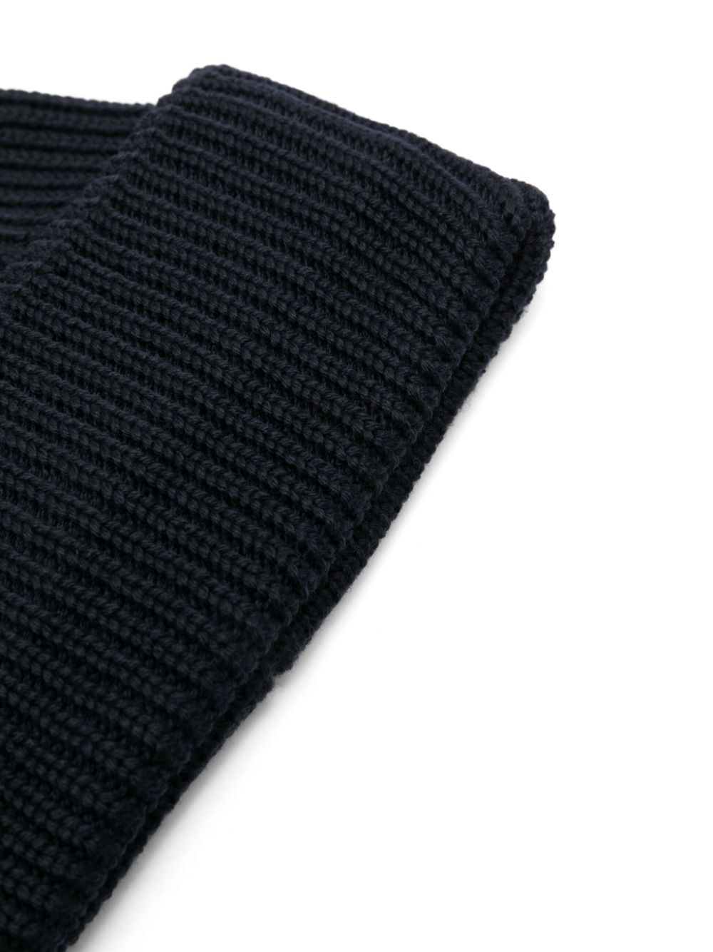 Ribbed beanie in Merino wool