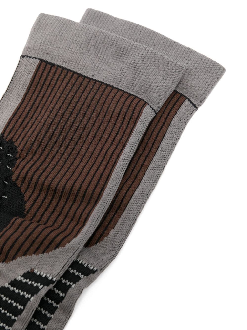 Bones Brown Jacquard Socks