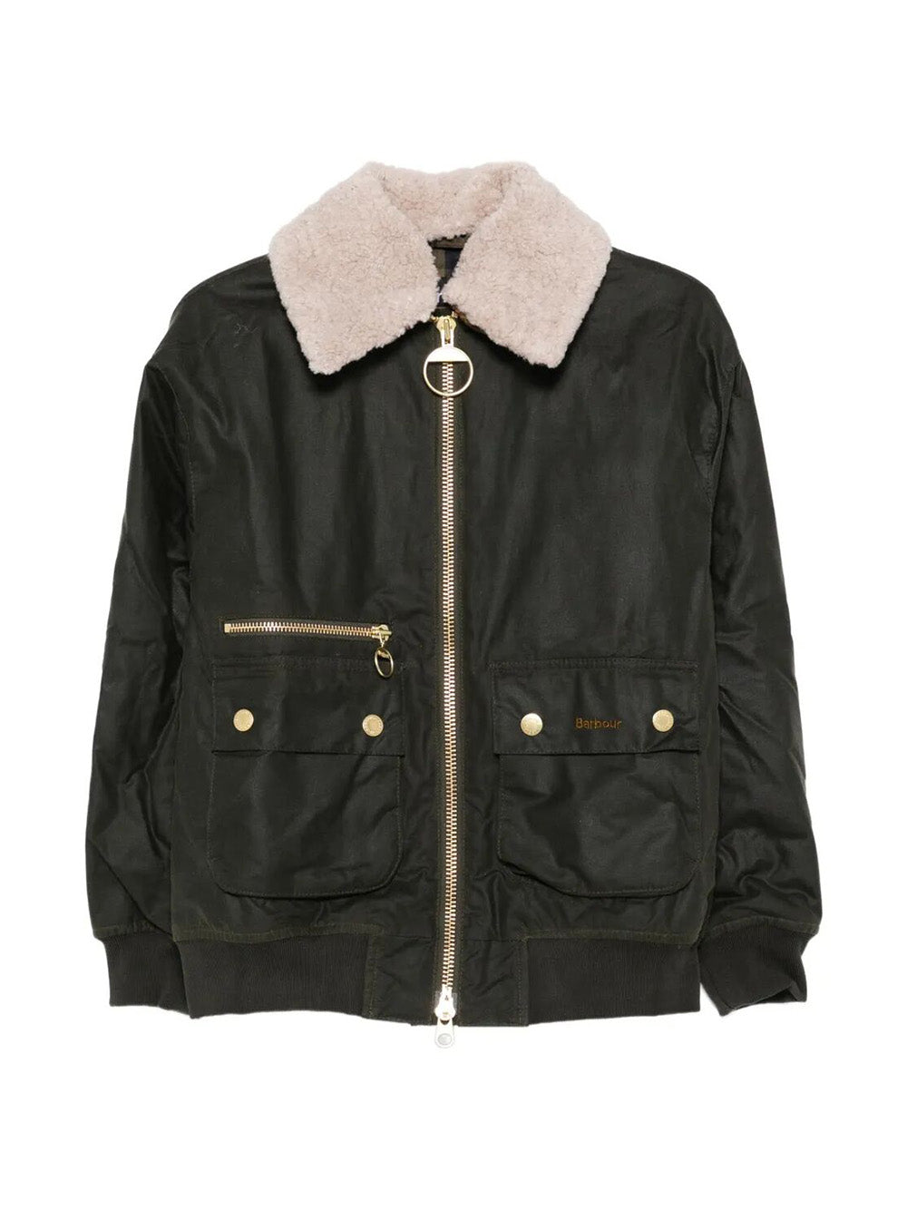 "Maxine Waxed Bomber" Jacket