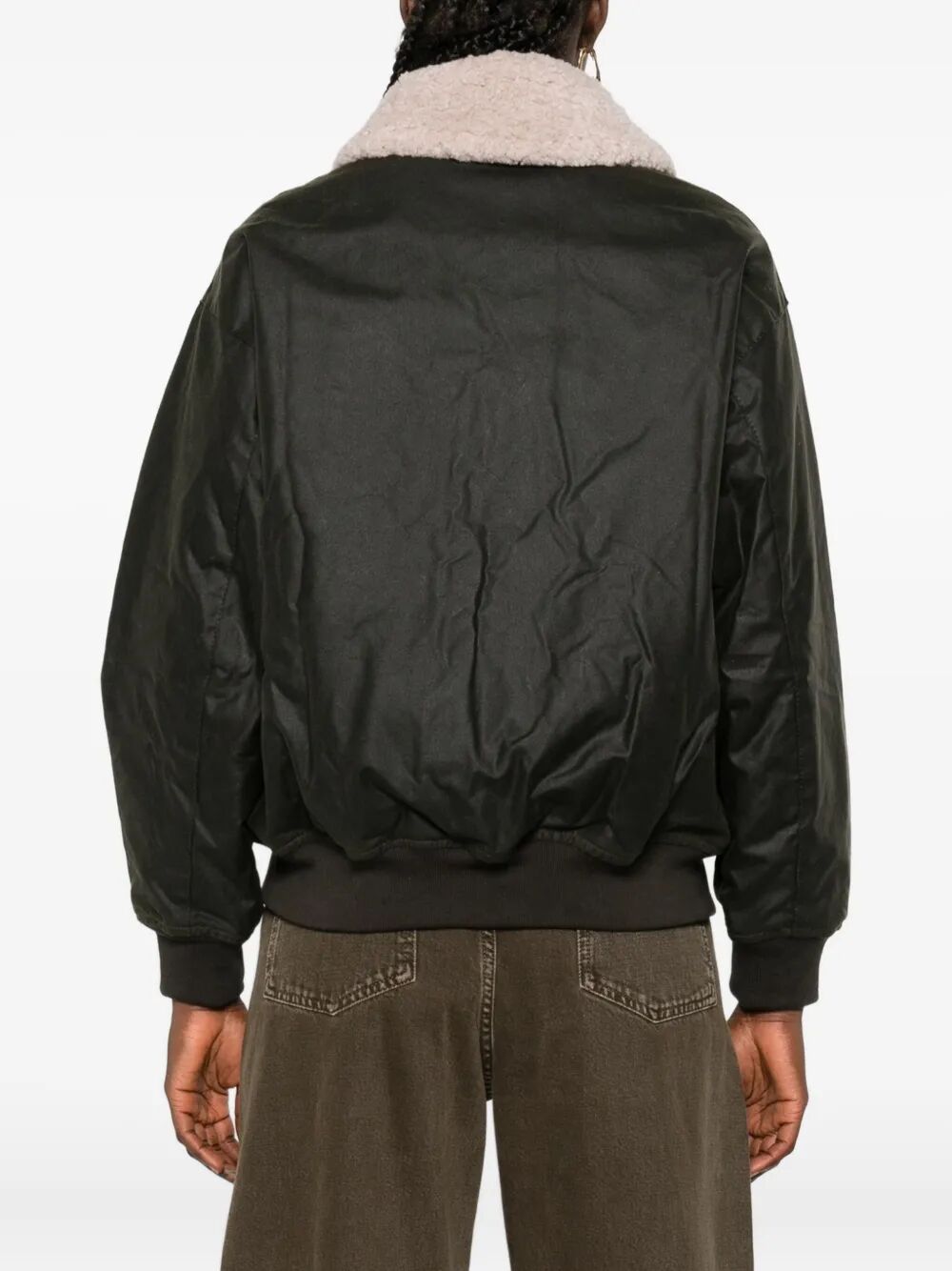 "Maxine Waxed Bomber" Jacket