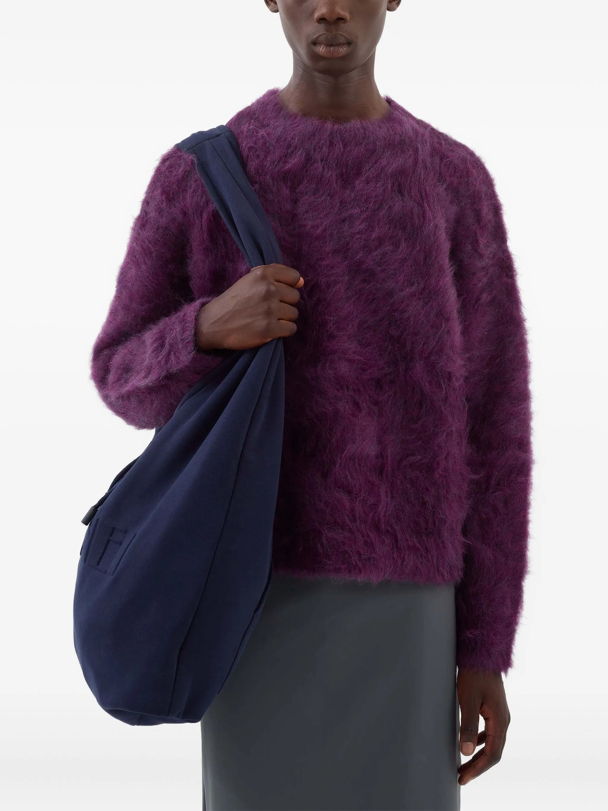 "Hairy" Round Neck Sweater