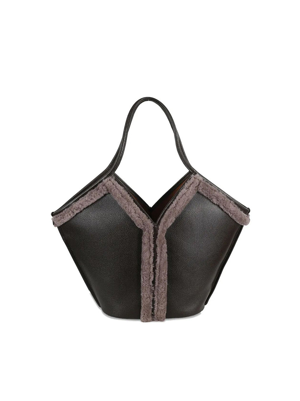 Borsa Tote "Calella Curly Shearling Trims"