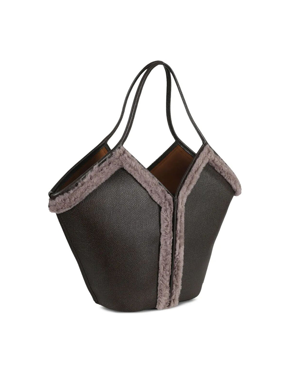 Borsa Tote "Calella Curly Shearling Trims"