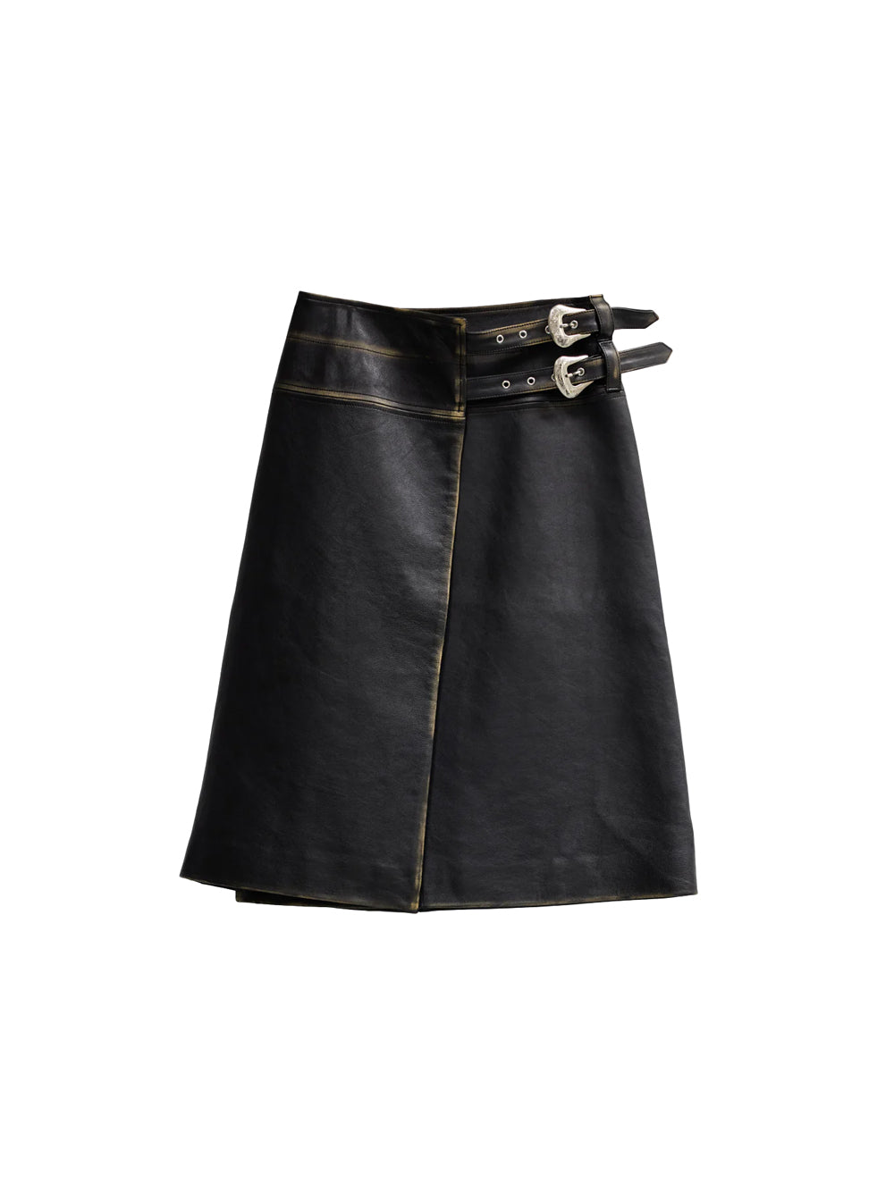 "Flora" Leather Skirt