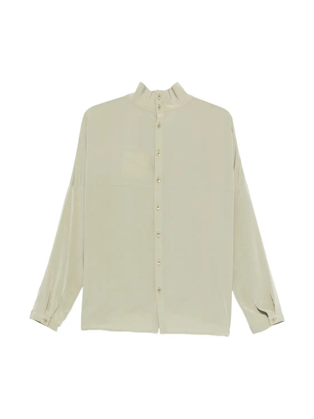 Top " Relaxed Suiting Funnel Neck Dolman Sleeve"