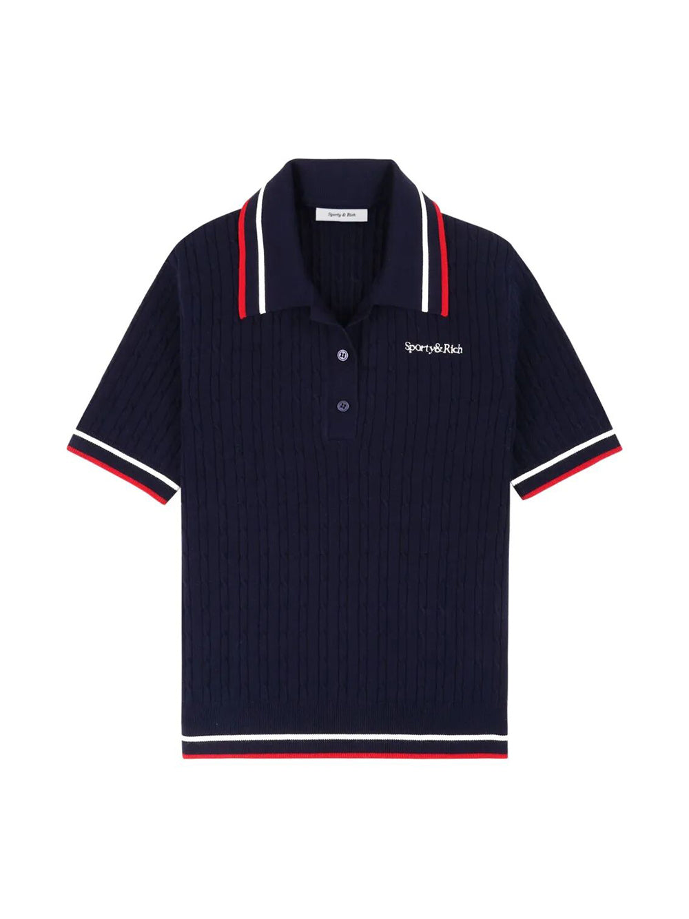 Polo "Serif Logo Mini Cable"