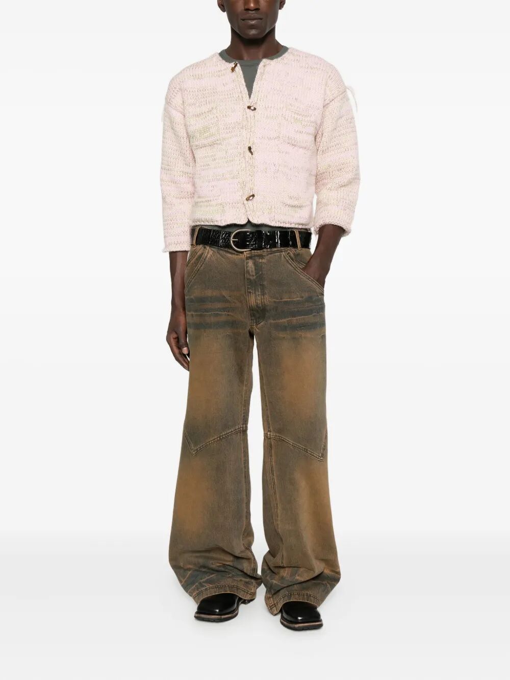 Cardigan "Freaky Knitted Roundneck"