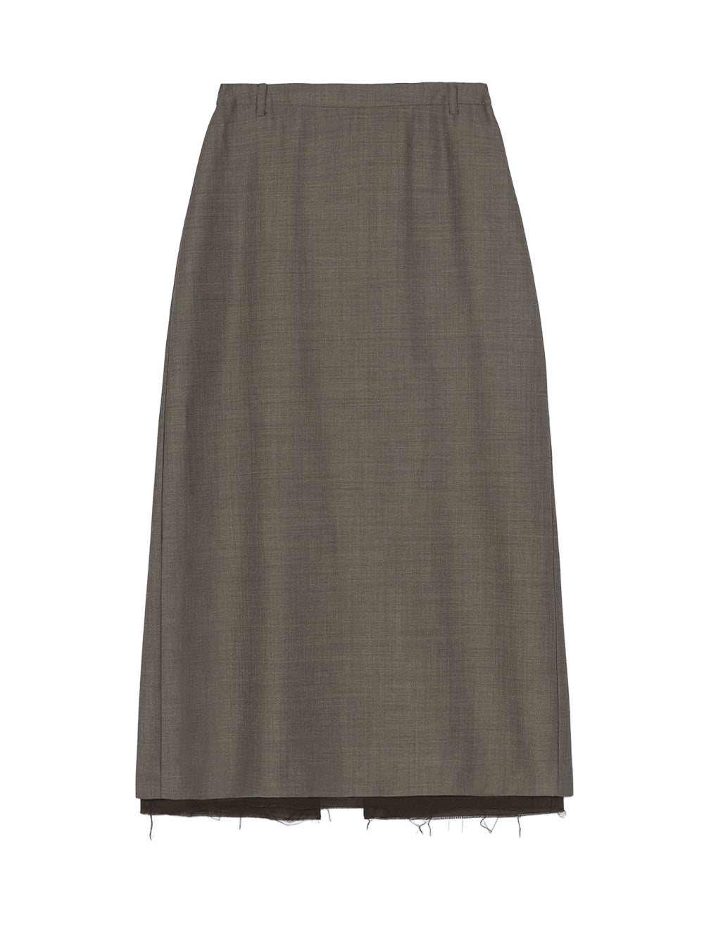 "Tailoring Mohair" Long Skirt