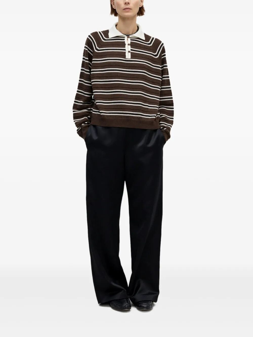 Maglia Polo "Merino Wool Striped"