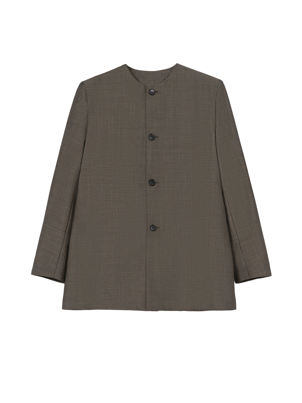 "Round-Neck Mohair" Blazer