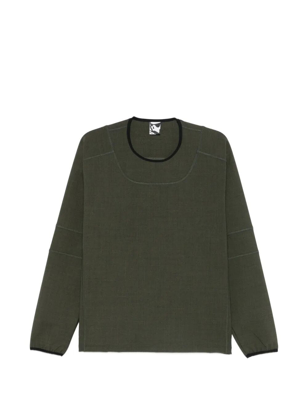 Maglia A Maniche Lunghe "Wool Overlock"