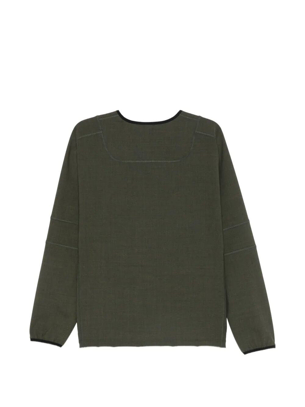 Maglia A Maniche Lunghe "Wool Overlock"