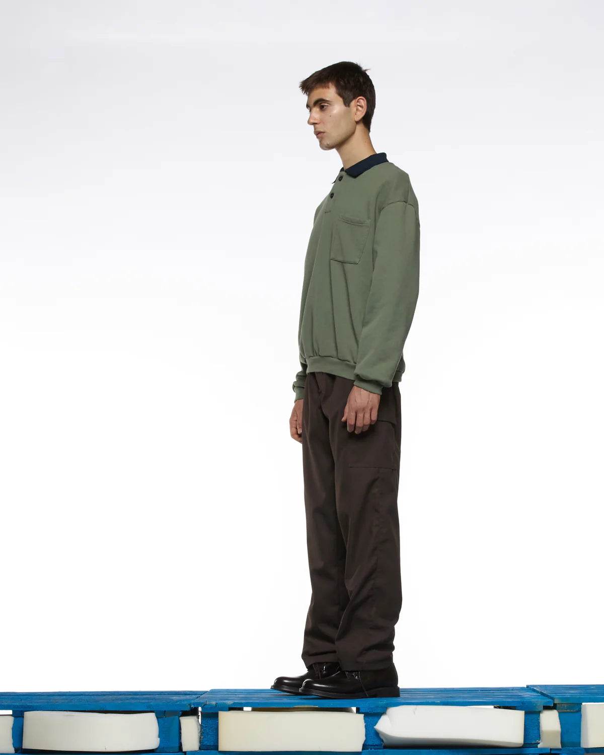 "30001 Replicated Seasonal" Polo Sweatshirt