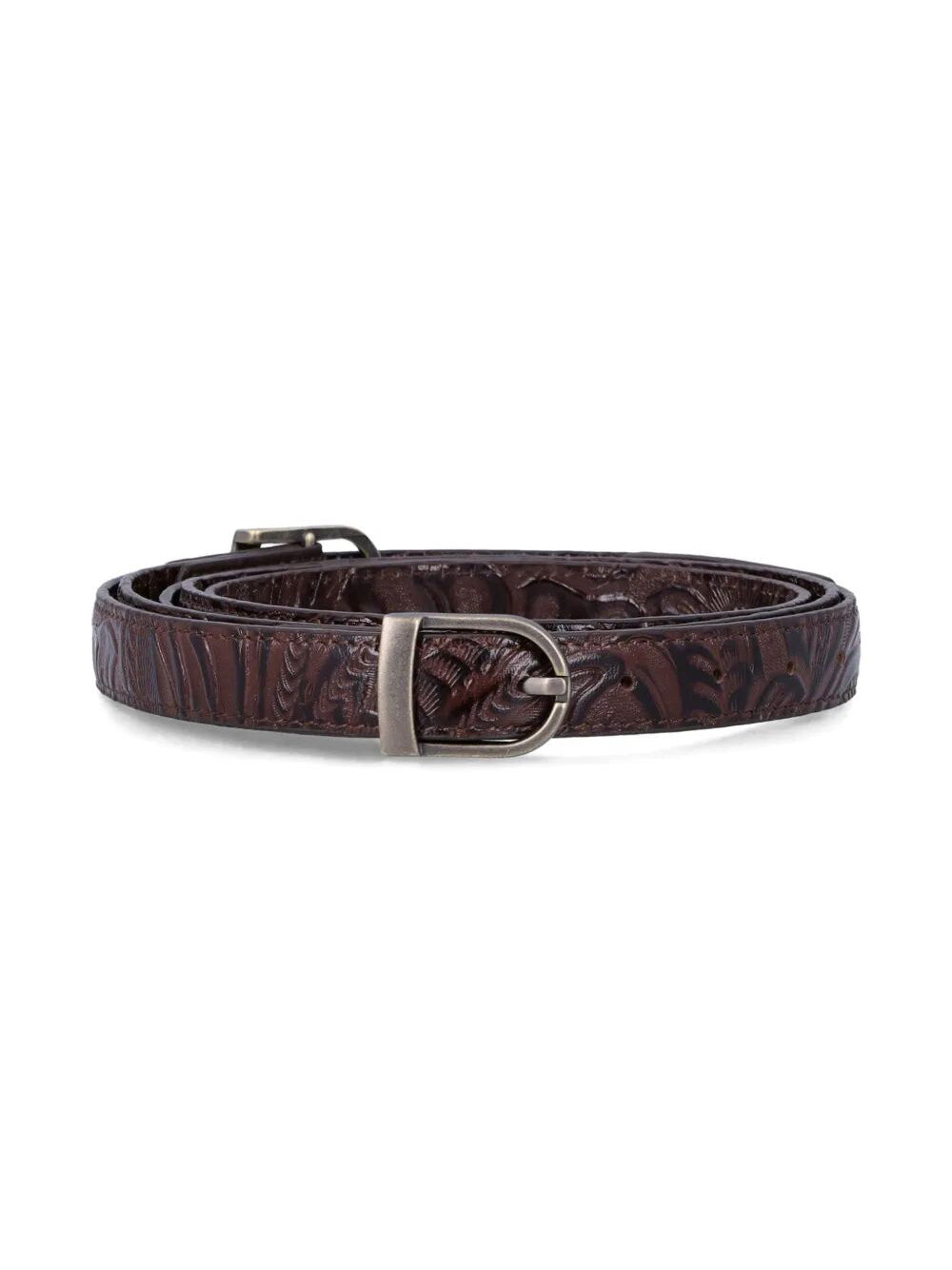 "Two Way Buckle" Leather Belt