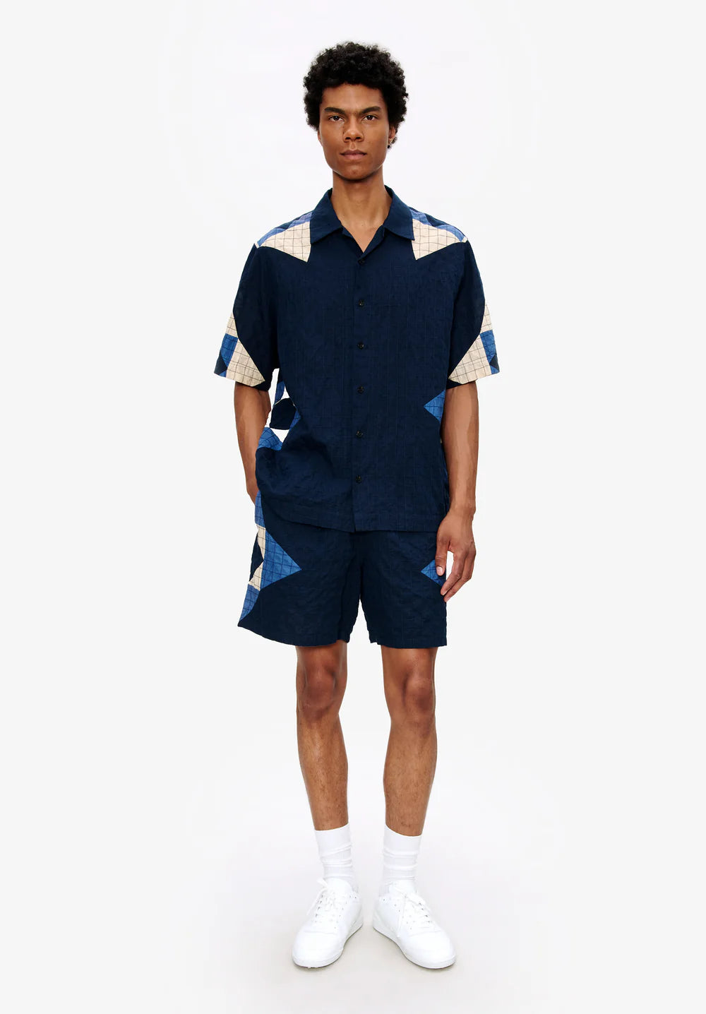 "Patchwork Chemise" Shirt