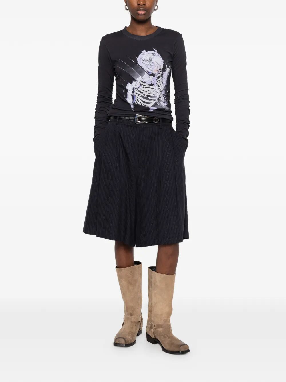 Maglia A Maniche Lunghe "Strain Slim"