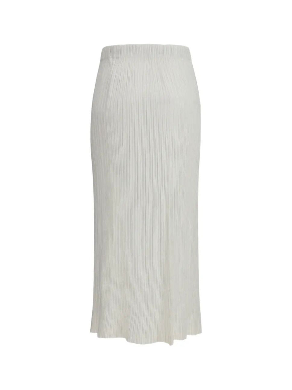 "Denim Pleated" Midi Skirt