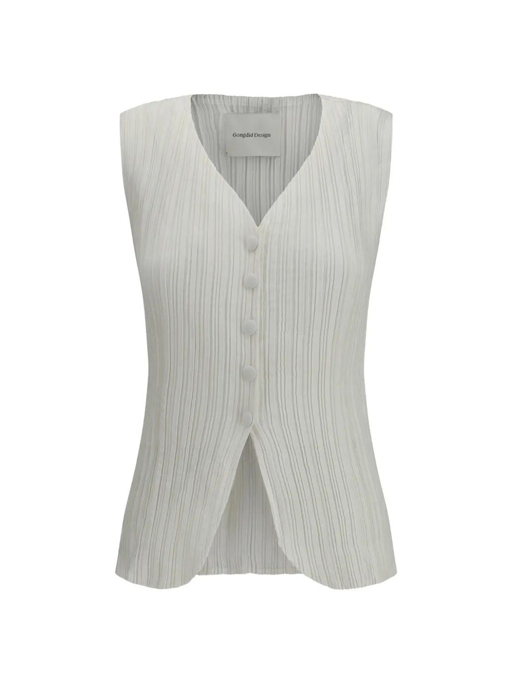 "Denim Pleated" Vest