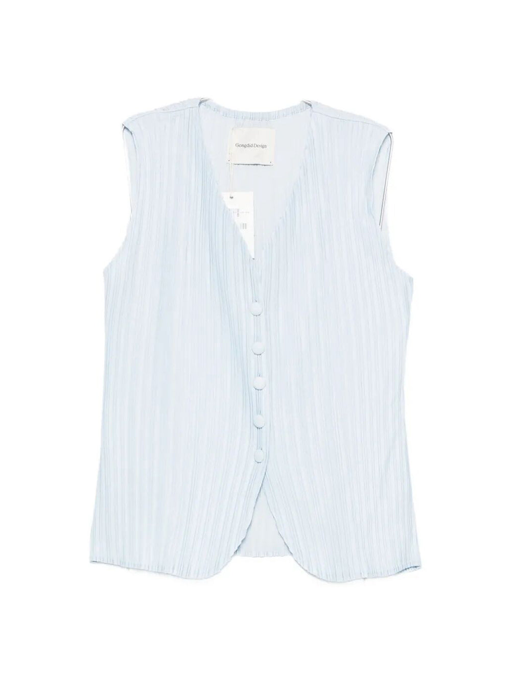 Canotta "Denim Pleated"