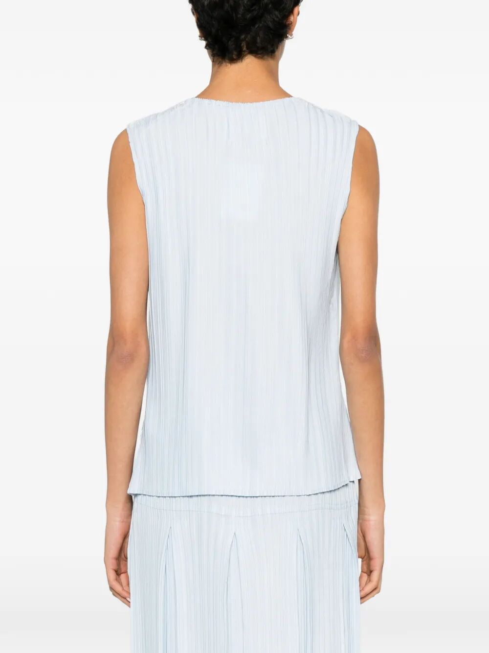 Canotta "Denim Pleated"