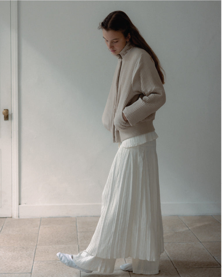"Denim Pleated" Skirt