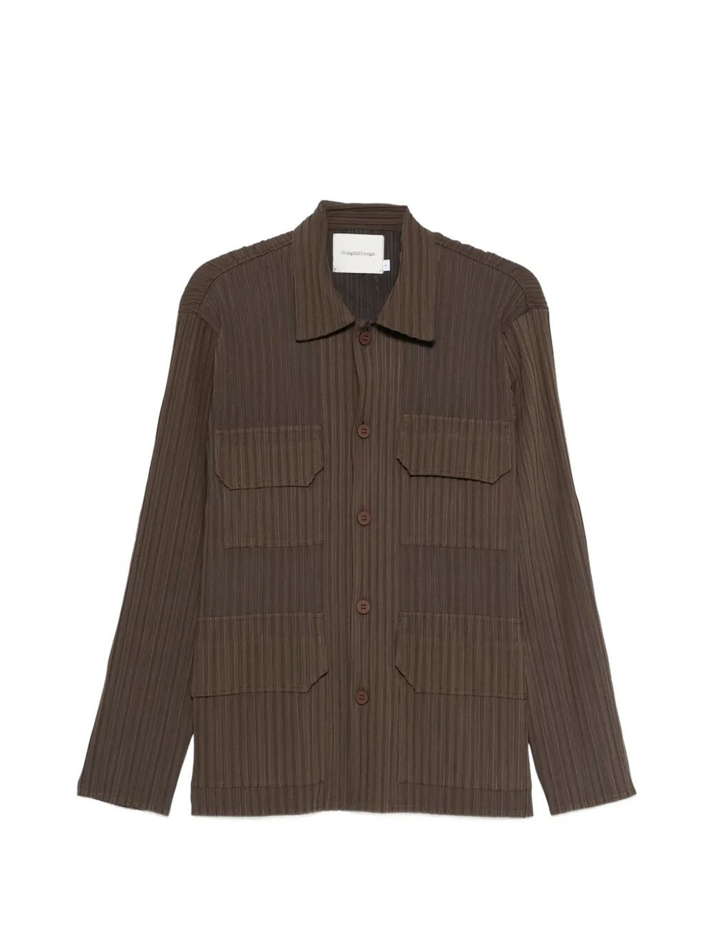 "Long sleeve pleated" Shirt Jacket
