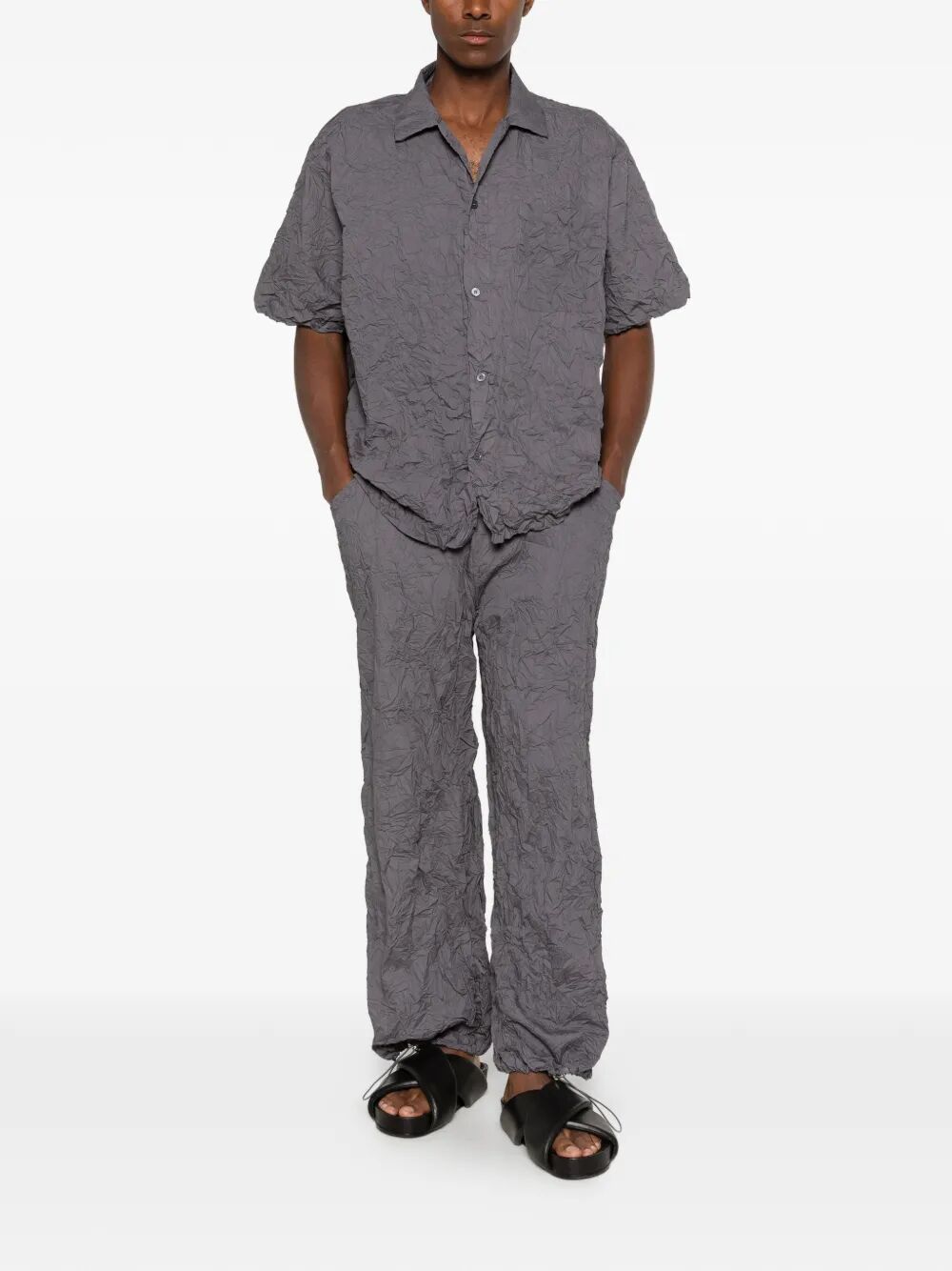 Pantaloni "Cotton Hand Pleated"