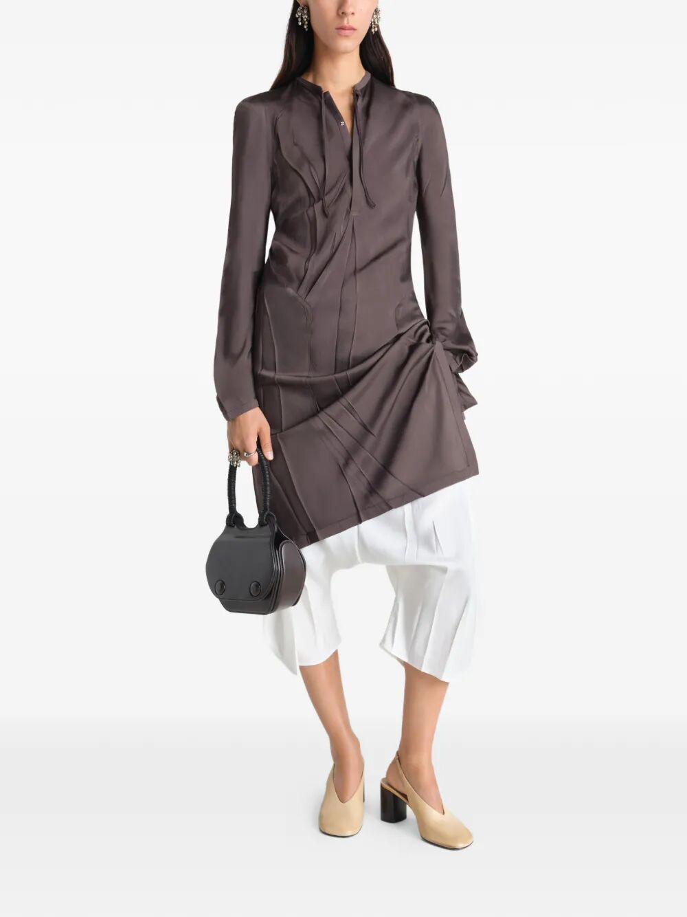 "Creased Bias" Dress
