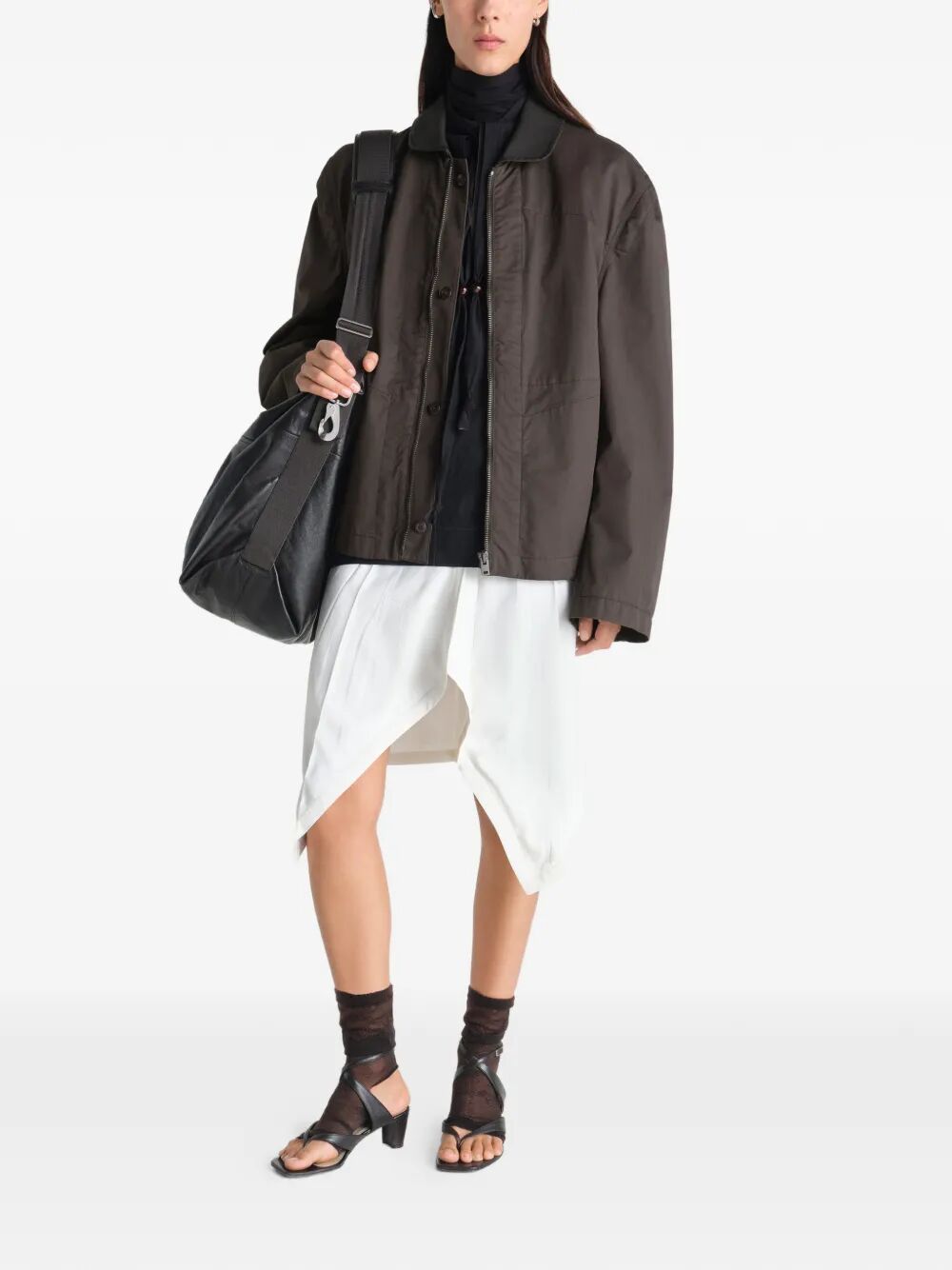 Giacca "Leather Collar"