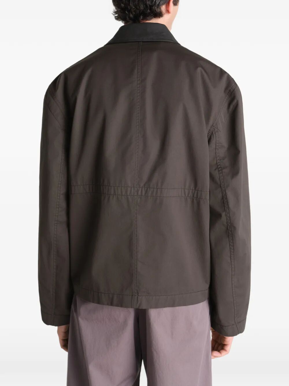 Giacca "Leather Collar"