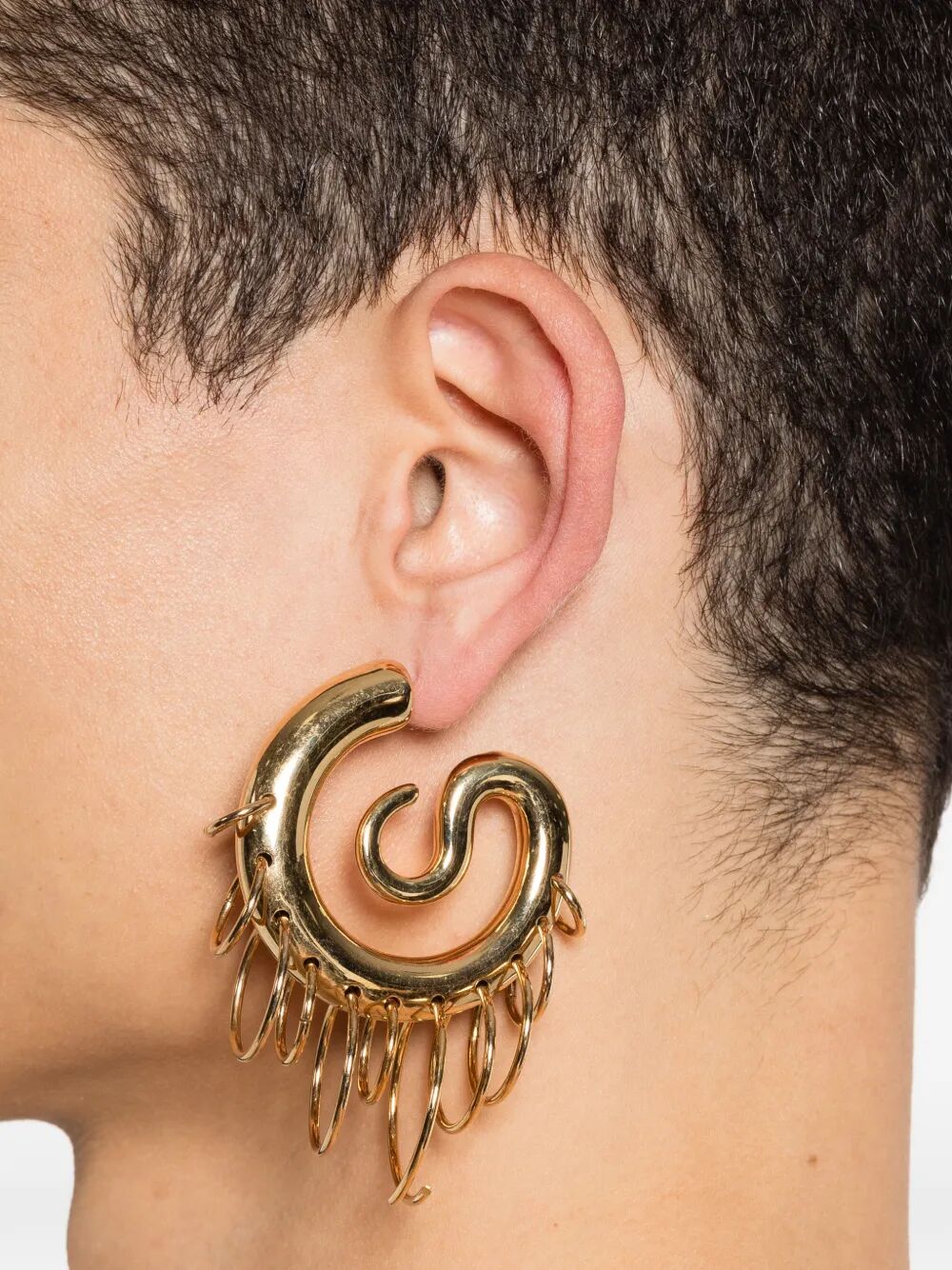 Orecchini "Pierced Serpent Hoops Medium"