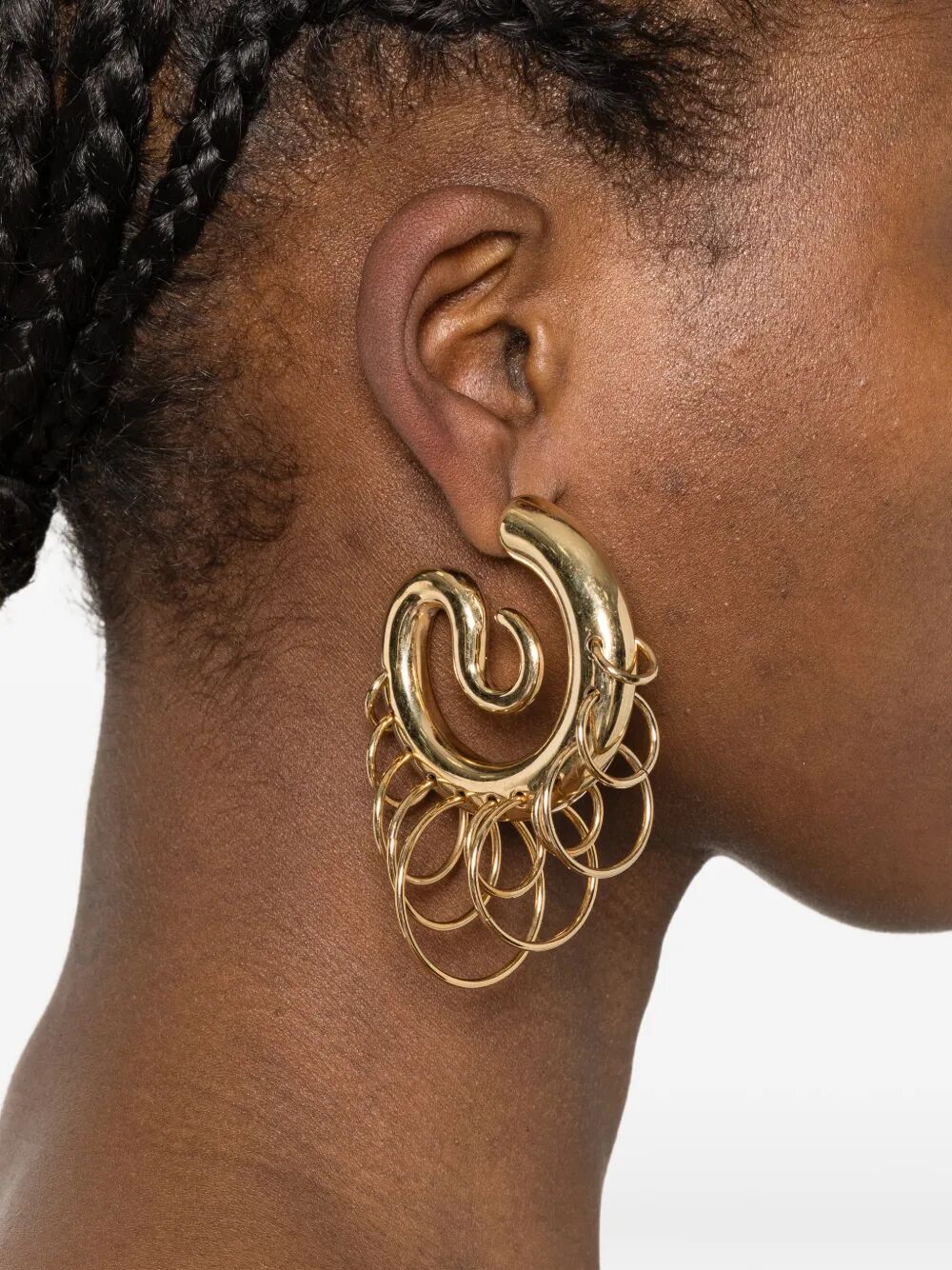 Orecchini "Pierced Serpent Hoops Medium"