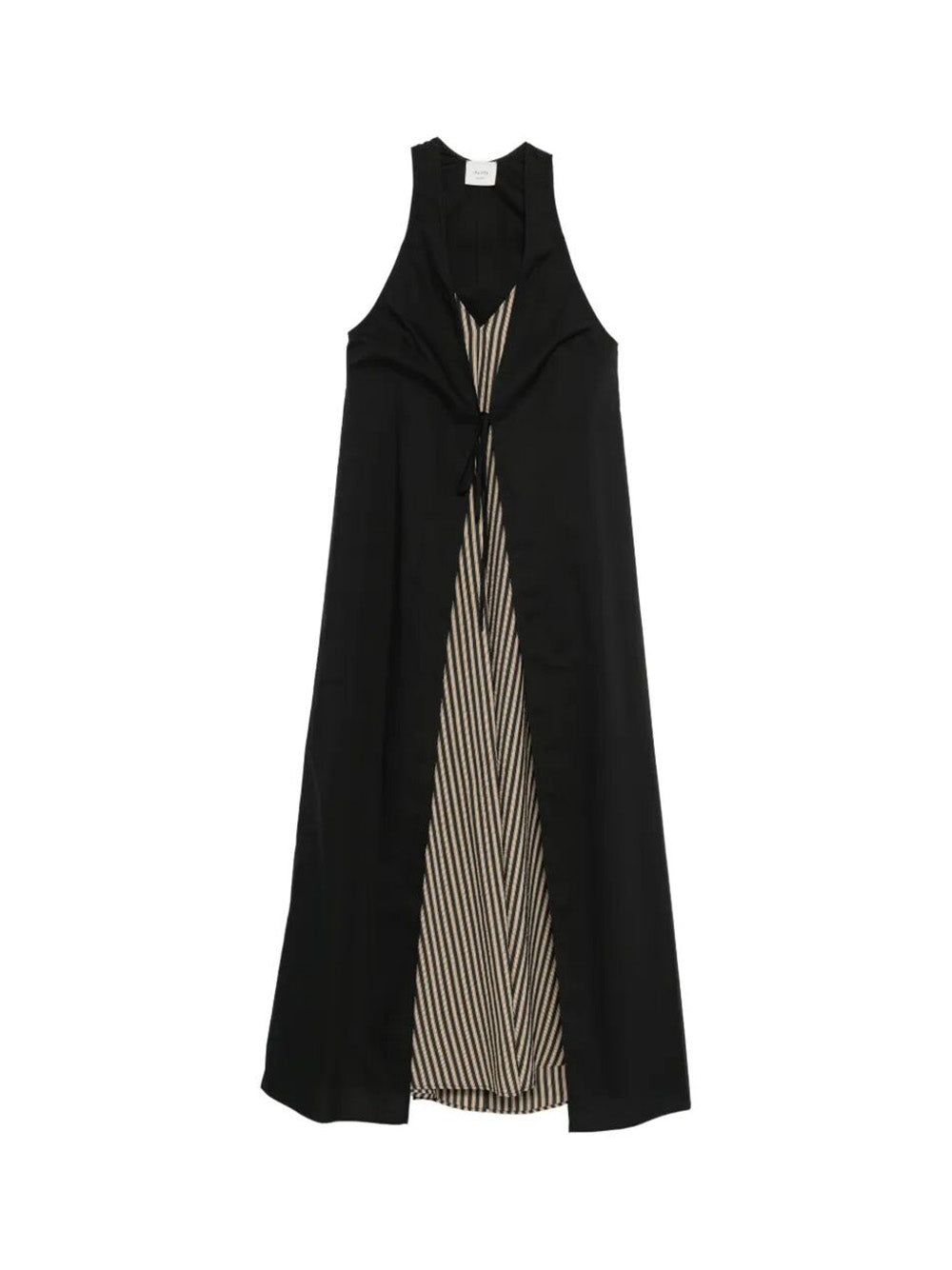 "Tailored Stripes" Dress With Vest