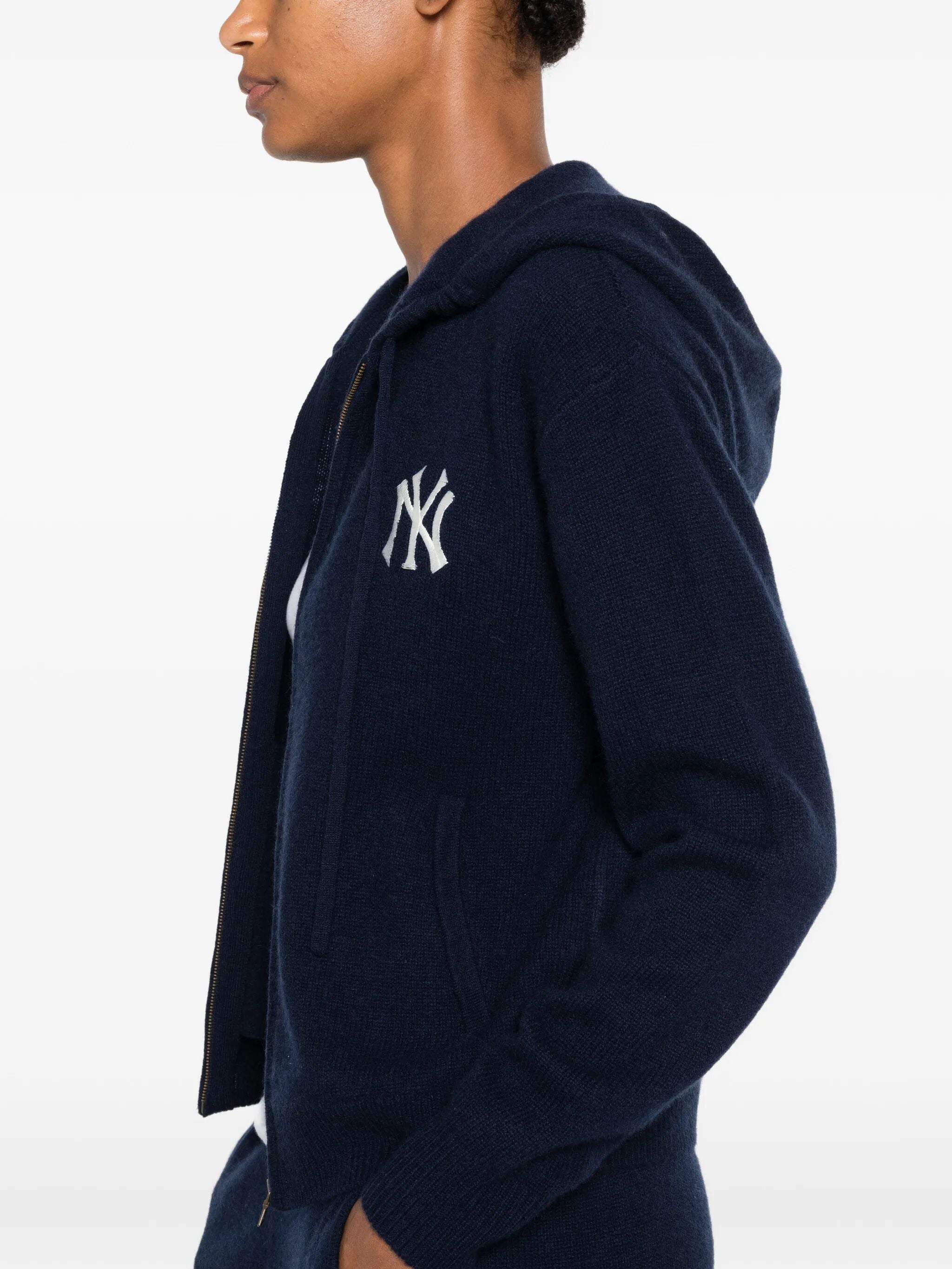 Maglione Con Zip "Heritage Yankees Serif Cashmere"