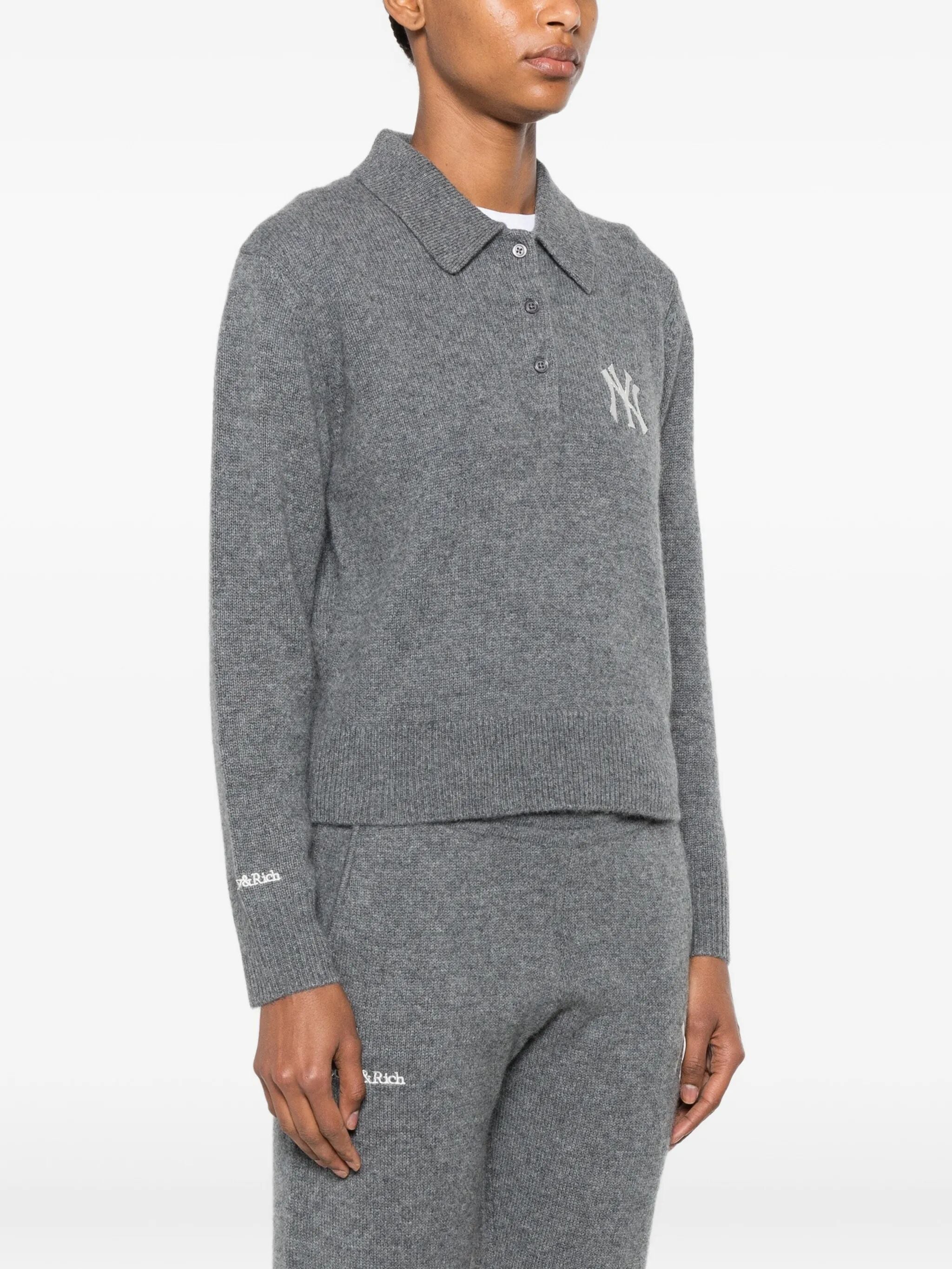 "Heritage Yankees Serif Cashmere" Polo Kniwear