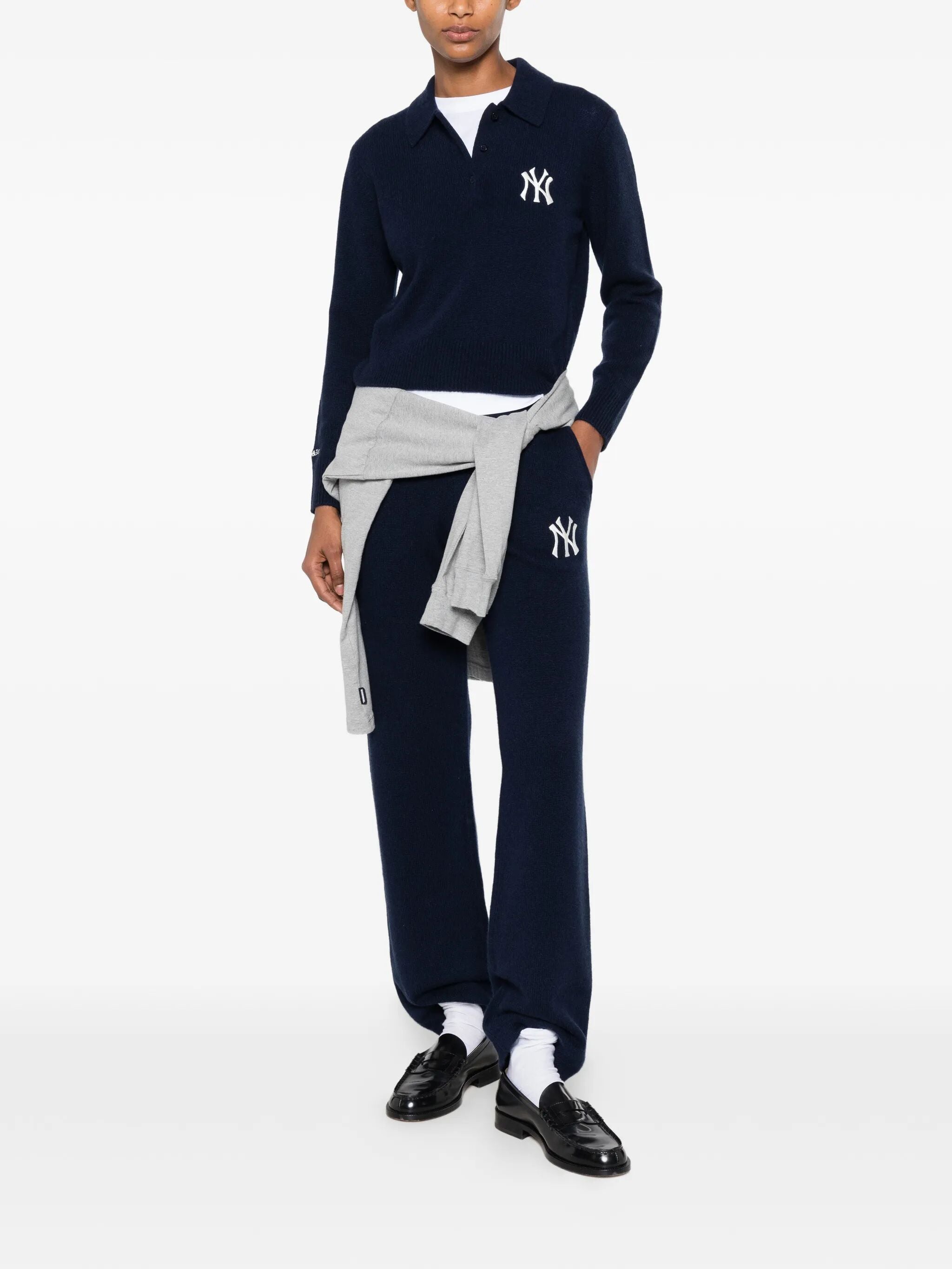 "Heritage Yankees Serif Cashmere" Polo Kniwear
