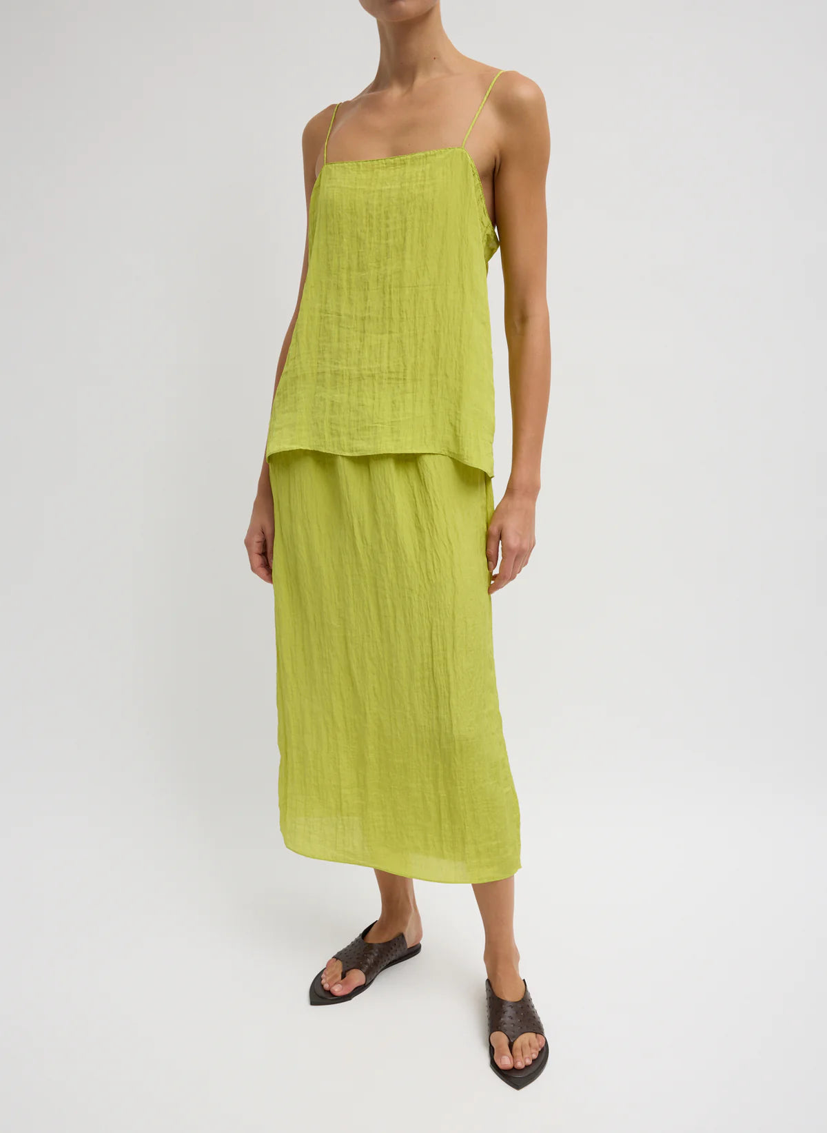 "The Crinkle Slip" Skirt
