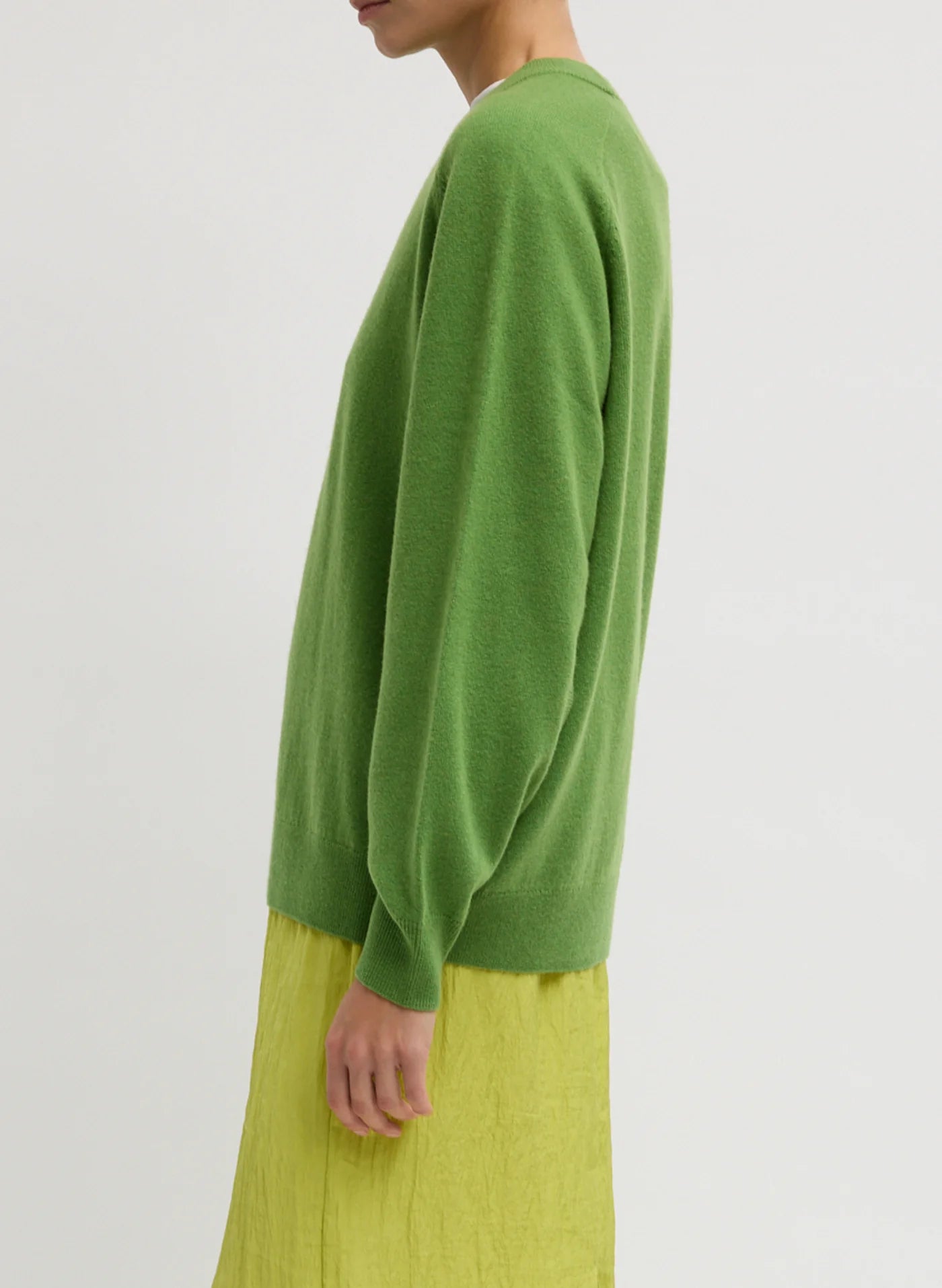 Maglia "Washable Cashmere Crewneck Cut Out Sleeve"