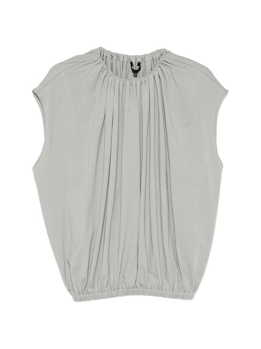 T-Shirt "Program Shirred Neck Circular Top"