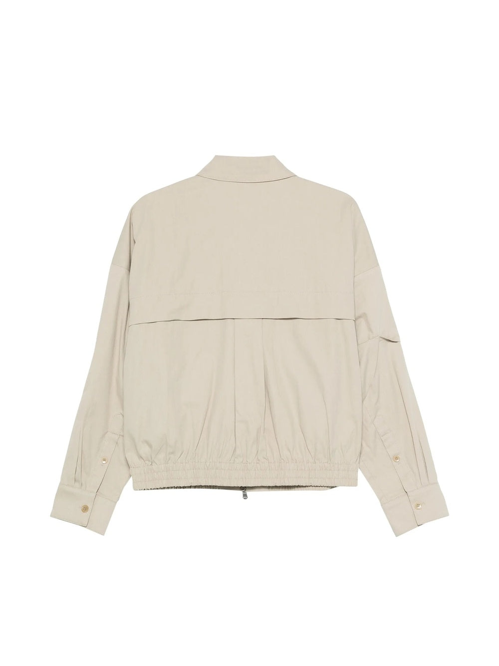 "Luxe Spring Twill" Bomber Jacket