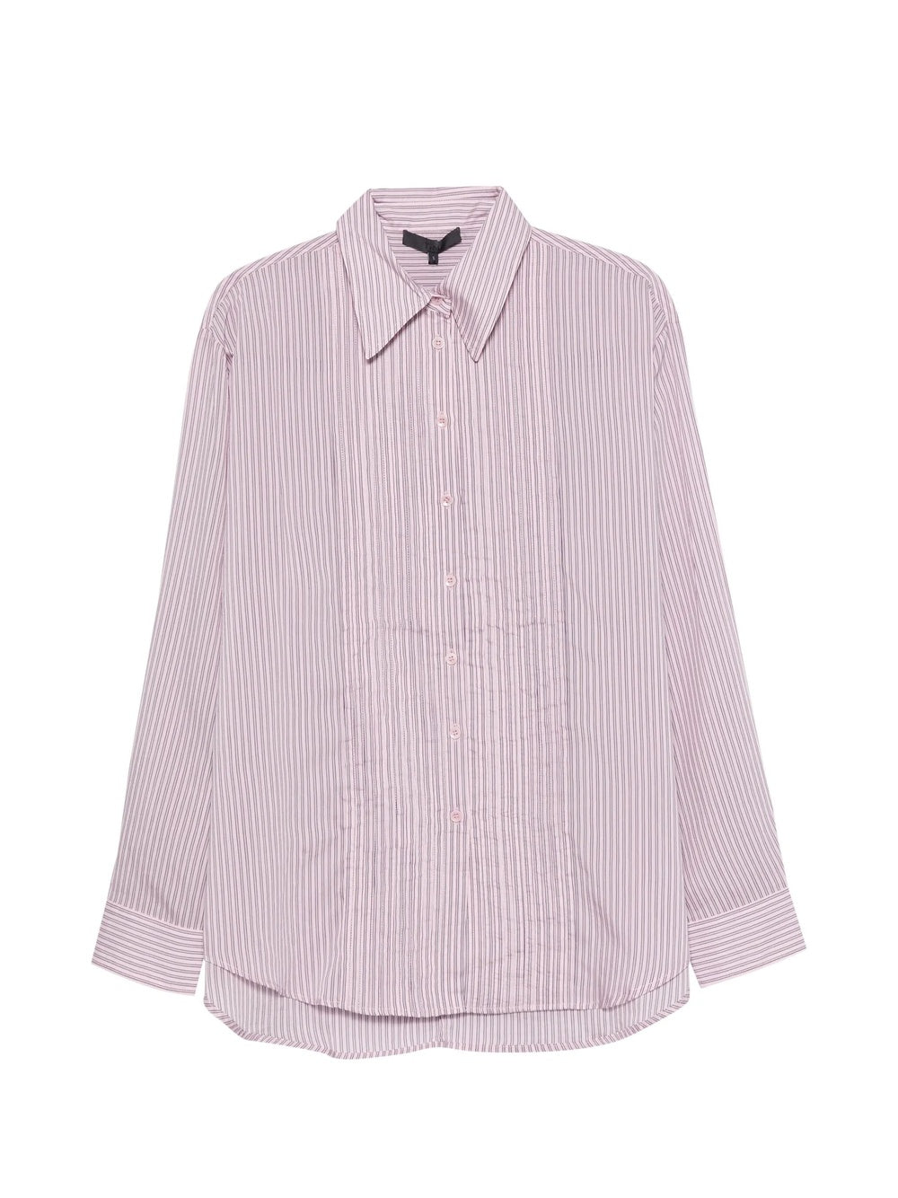 Camicia "Ultra Light Silk Tencel Striped Pintucked"
