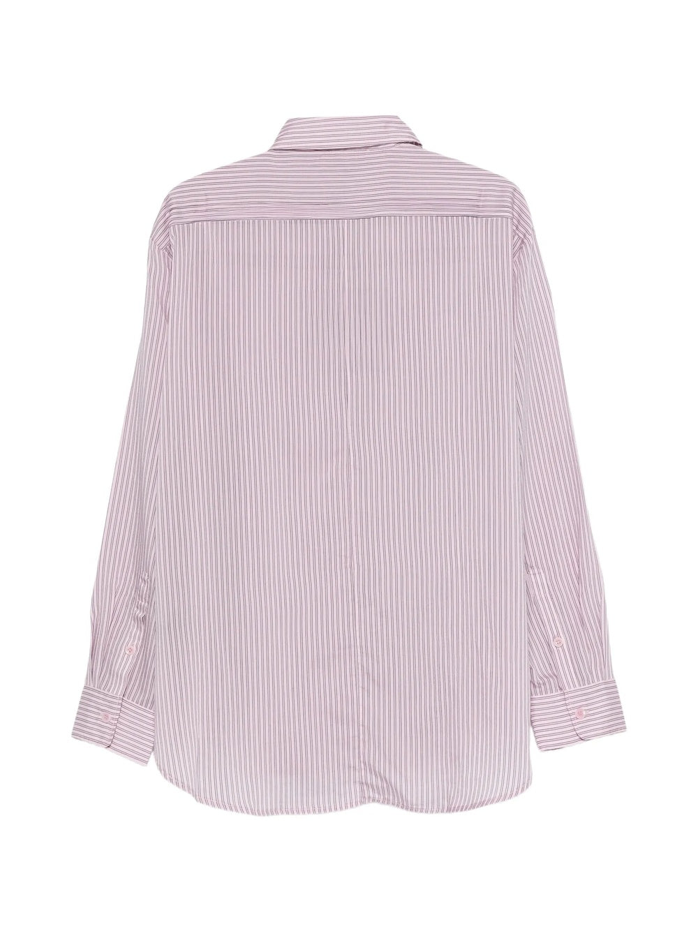 Camicia "Ultra Light Silk Tencel Striped Pintucked"