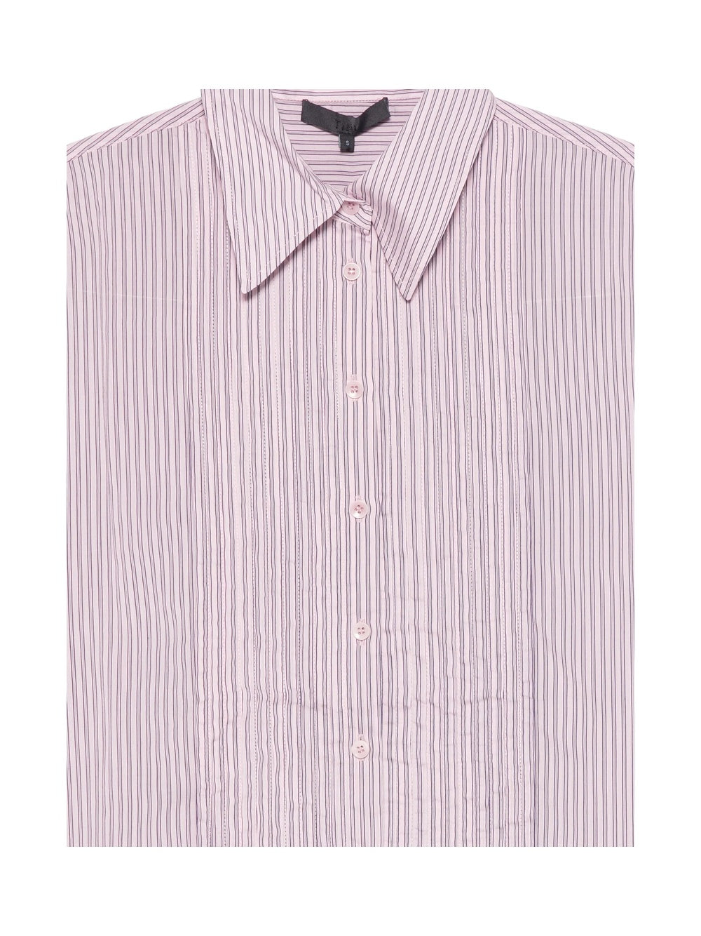 Camicia "Ultra Light Silk Tencel Striped Pintucked"
