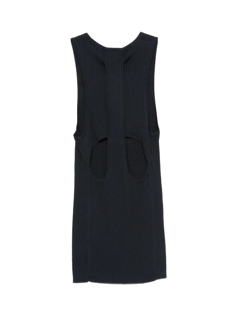 "Ribbed Sweater Cut Out" tank top