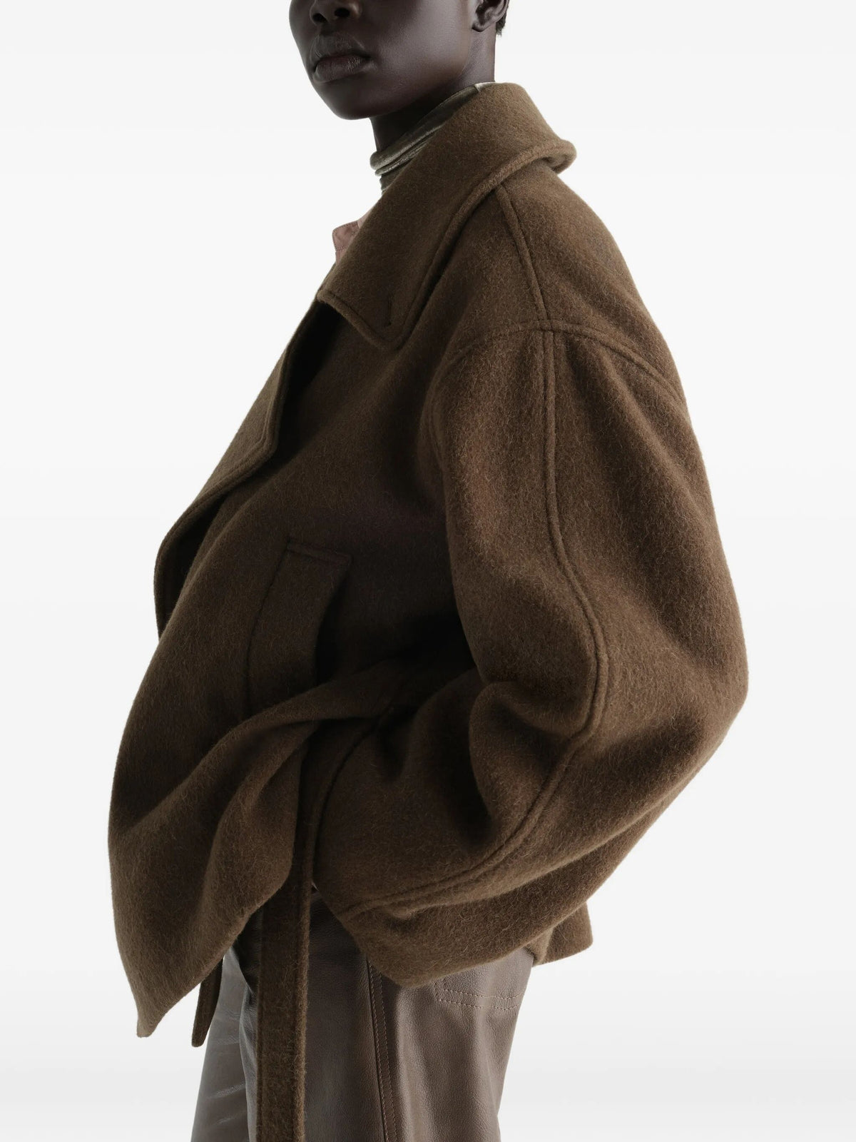 "Short Wrap" coat