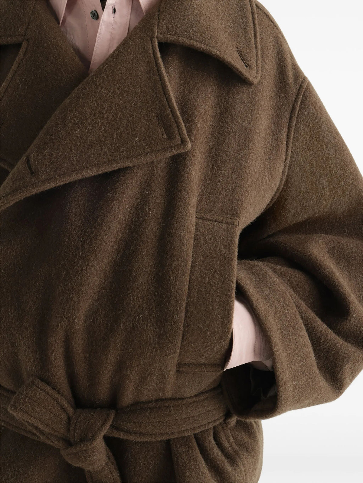 "Short Wrap" coat